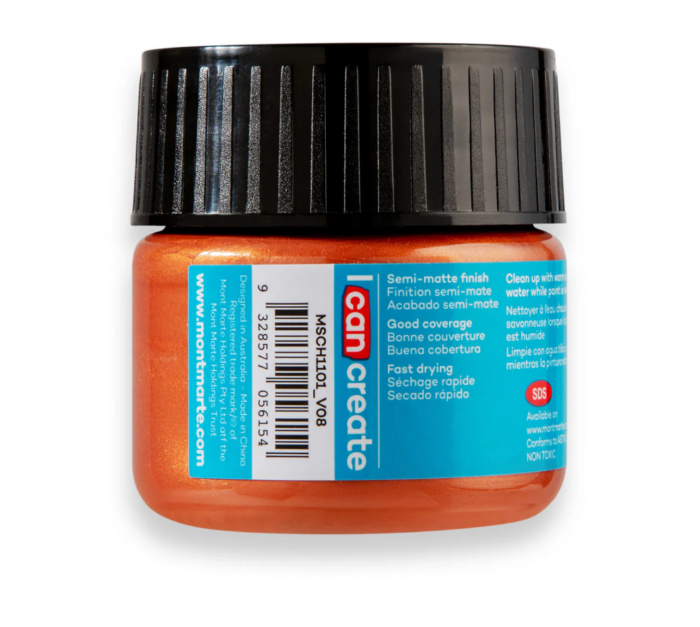MSCH1101 Vopsea acrilică Mont Marte 100ml - Copper [2]