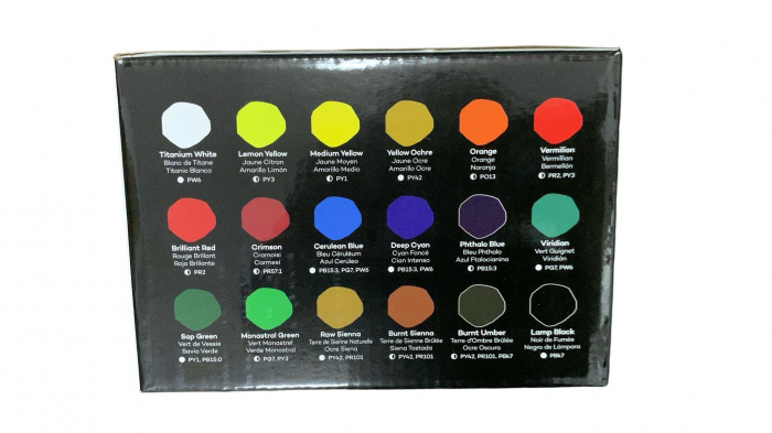 MSCH1875 Set vopsea acrilică Mont Marte 18x75ml [7]