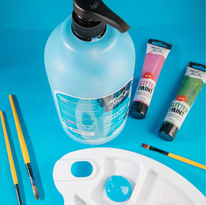 MSCH2213 Vopsea acrilică Mont Marte Signature 2L- Cerulean Blue [3]