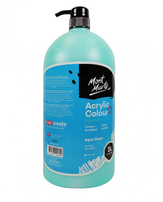 Vopsea acrilica Mont Marte Signature 2L- Aqua Green [3]