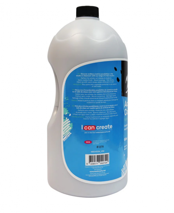 Vopsea acrilica Mont Marte Signature 2L- Silver [2]