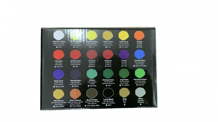 MSCH2475 Set vopsea acrilică Mont Marte 24x75ml [6]