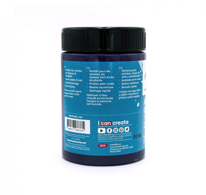 MSCH3015 Vopsea acrilică Mont Marte Studio 300ml – Purple [2]