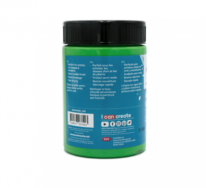 MSCH3022 Vopsea acrilică Mont Marte Studio 300ml - Light Green [2]