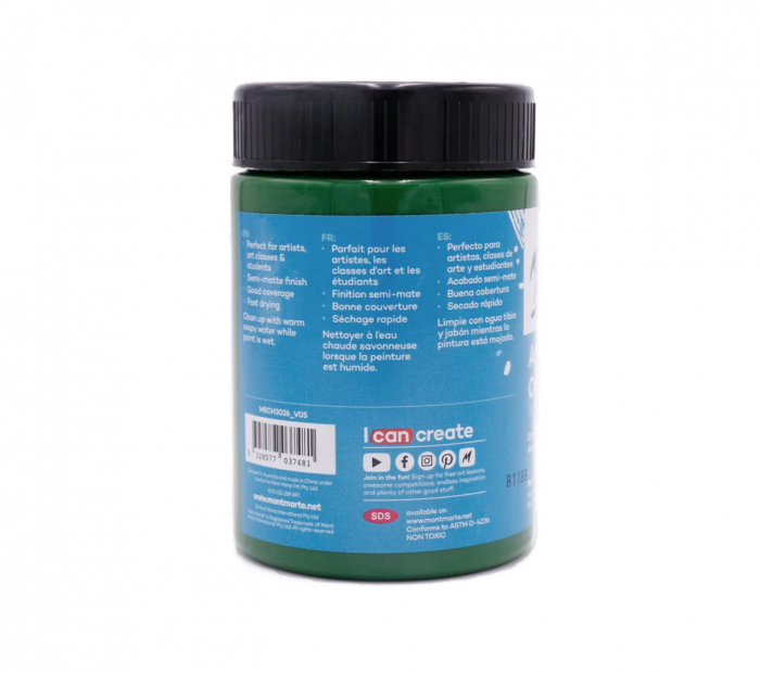 MSCH3026 Vopsea acrilică Mont Marte Studio 300ml - Sap Green [2]