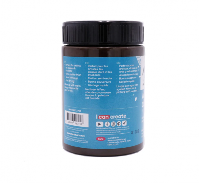 MSCH3027 Vopsea acrilică Mont Marte Studio 300ml - Burnt Umber [2]
