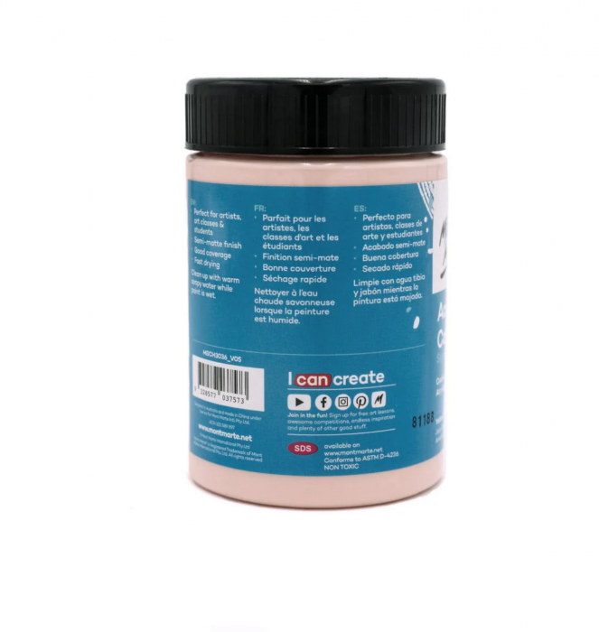 MSCH3036 Vopsea acrilică Mont Marte Studio 300ml - Yellow Pink [2]