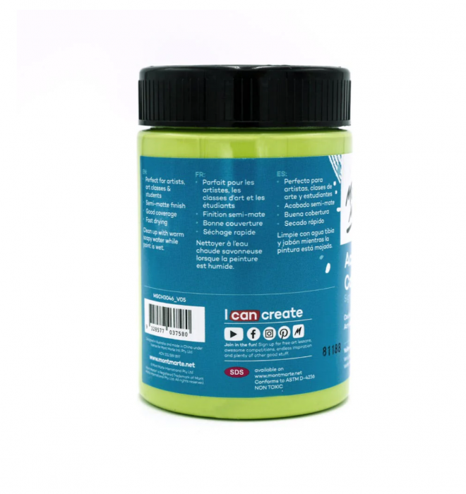 MSCH3046 Vopsea acrilică Mont Marte Studio 300ml - Yellow Green [2]
