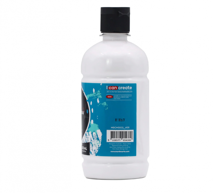 MSCH5001 Vopsea acrilică Mont Marte Signature 500ml - Titanium White [2]
