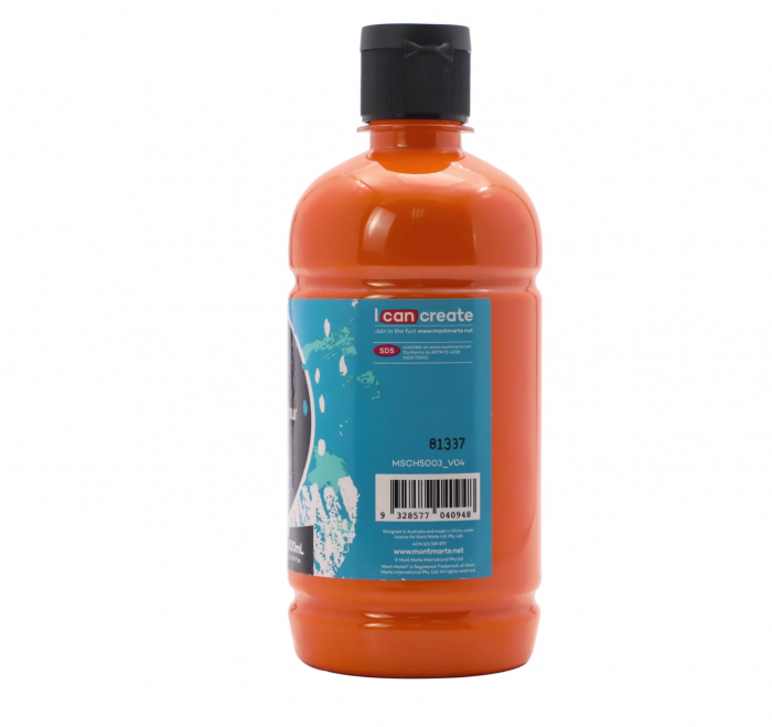 MSCH5003 Vopsea acrilică Mont Marte Signature 500ml - Orange [2]