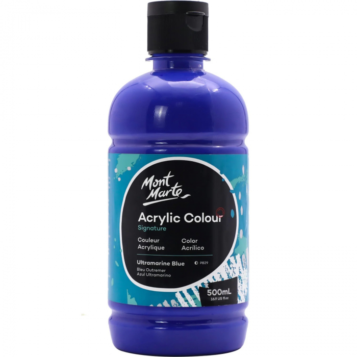 MSCH5006 Vopsea acrilicǎ Mont Marte 500ml - Ultramarine Blue [1]