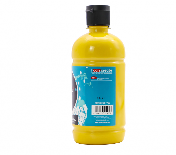 MSCH5020 Vopsea acrilică Mont Marte Signature 500ml - Medium Yellow [2]