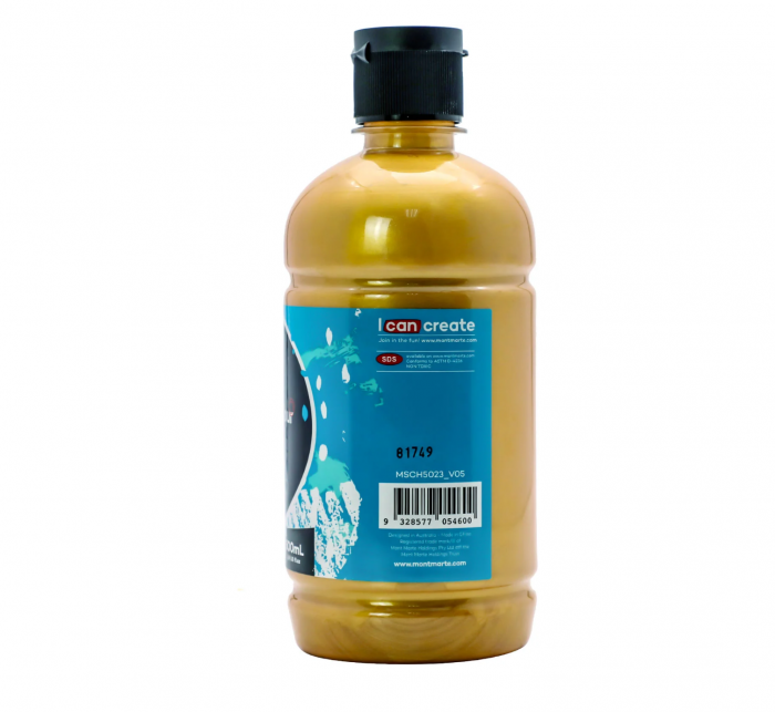 MSCH5023 Vopsea acrilică Mont Marte Signature 500ml - Gold [2]
