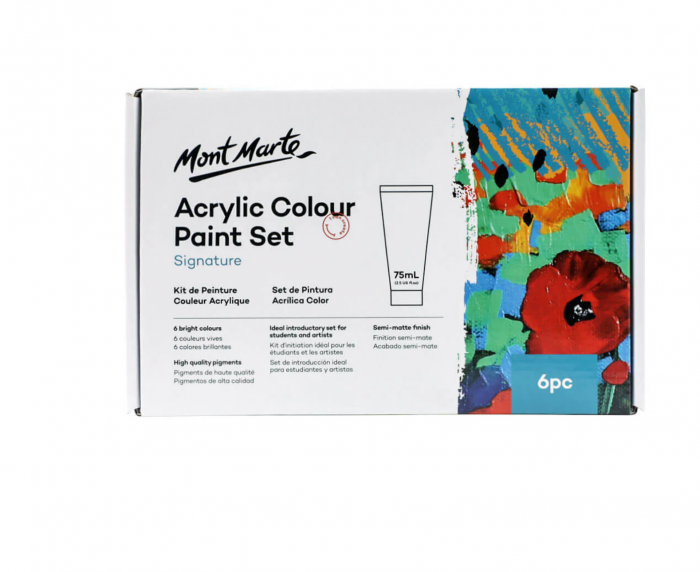 MSCH6751 Vopsea acrilică Mont Marte set 6buc x 75ml [3]