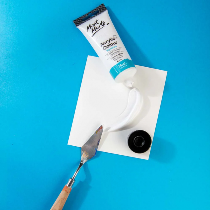 MSCH7501 Vopsea acrilică Mont Marte 75ml  - Titanium White [3]