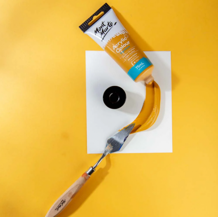 MSCH7505 Vopsea acrilică Mont Marte Studio 75ml - Yellow Ochre [2]
