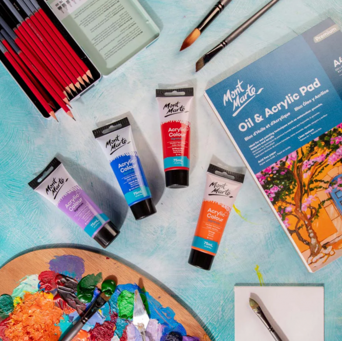 Vopsea acrilica Mont Marte 75ml - Brilliant Red [3]