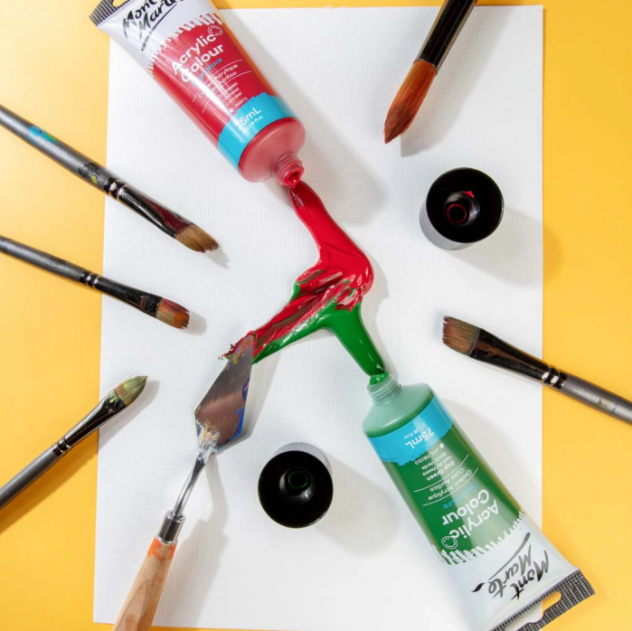 Vopsea acrilică Mont Marte 75ml – Crimson [4]