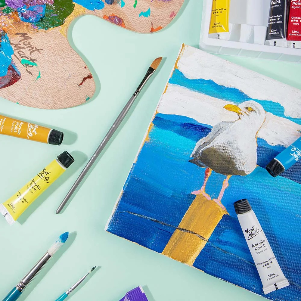 Pensula Mont Marte taklon cutit 1/8 [10]