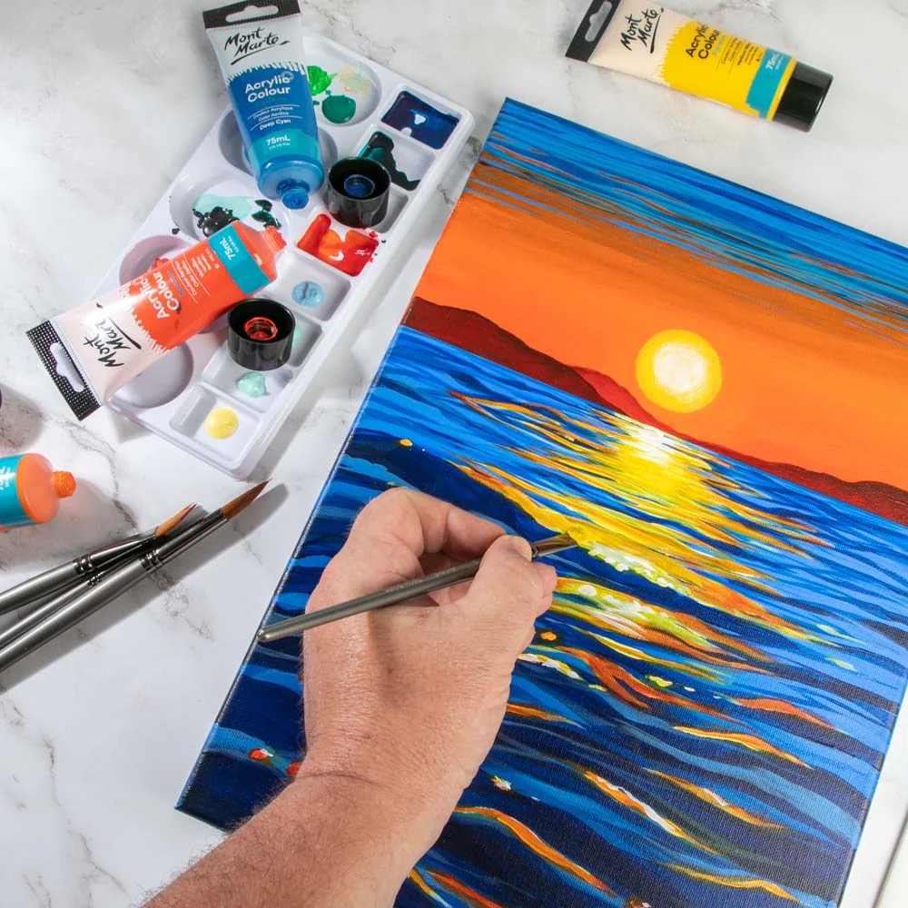 Pensula Mont Marte taklon plata par scurt 10 [6]