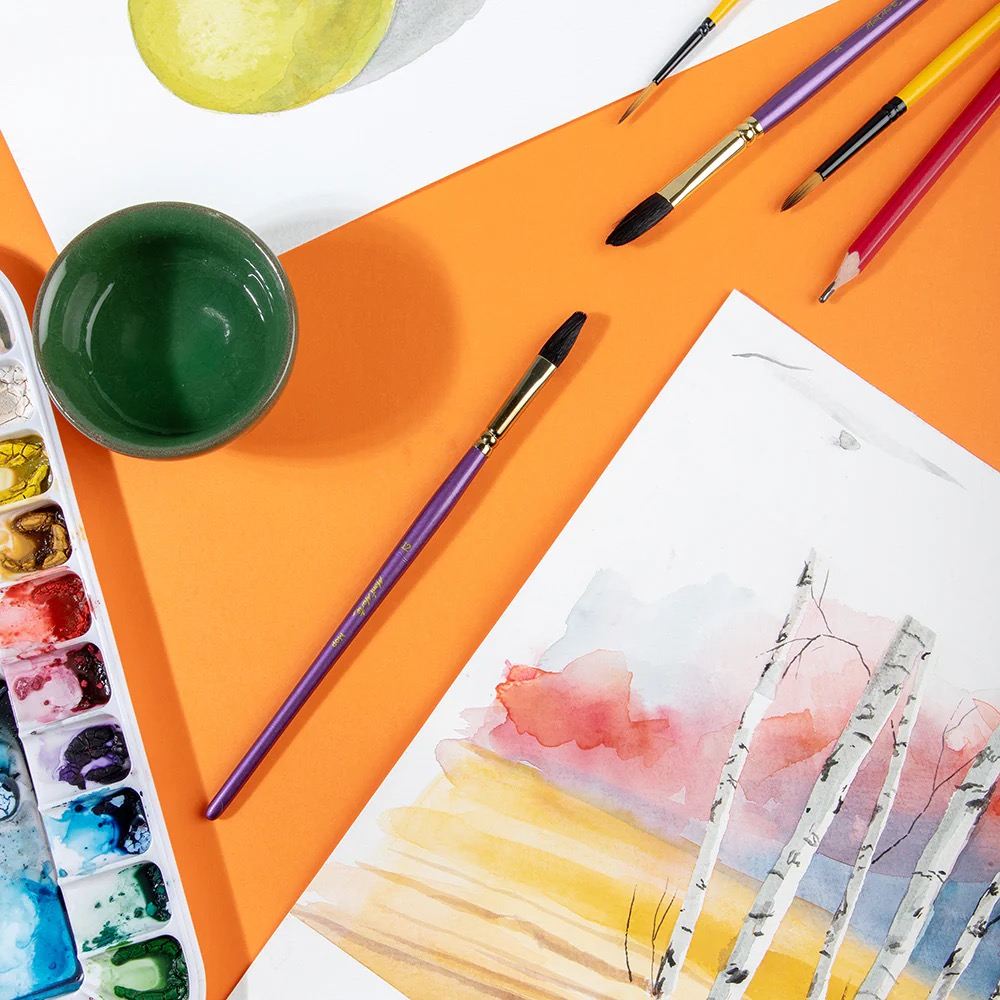 Pensula pentru acuarela Mont Marte Model 12 [6]