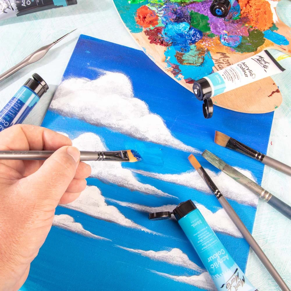 Pensula taklon Mont Marte unghi 16 [5]