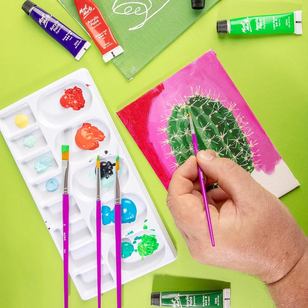 Pensule Discovery acrylic Mont Marte 4/set [7]