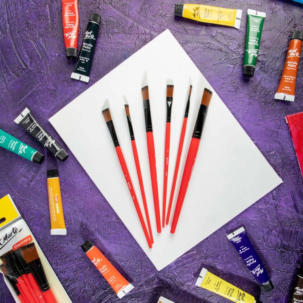 Pensule Discovery acrylic Mont Marte 6/set [9]