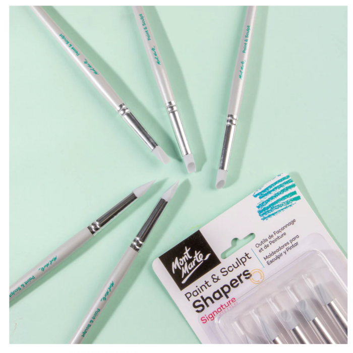 BMHS0005 Pensule Mont Marte Paint&Sculpt 5/set [3]