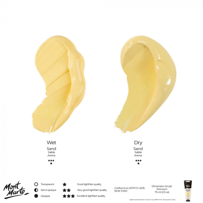 PMDA0007 Vopsea acrilică Dimension Mont Marte 75ml - Sand [8]