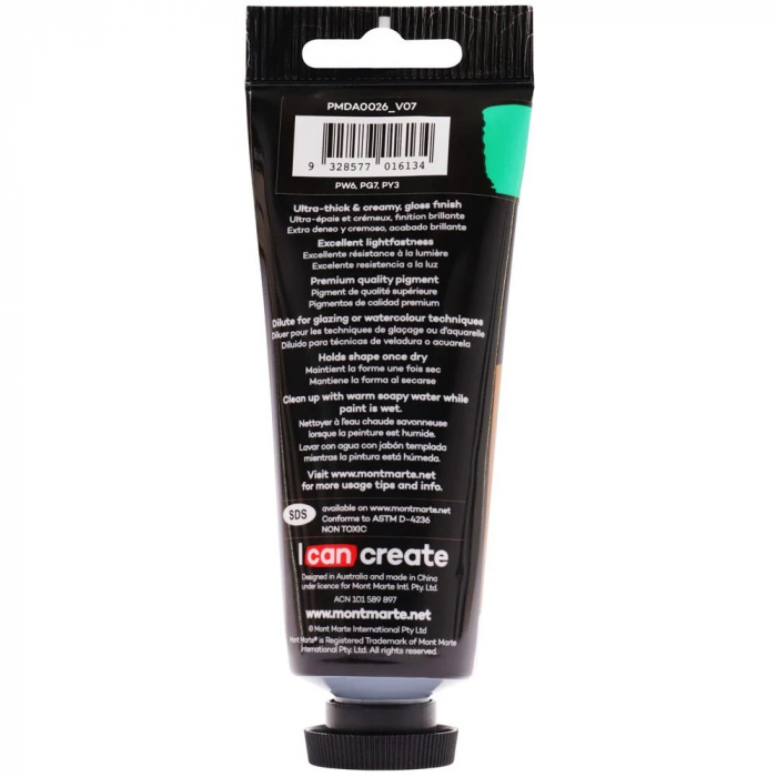 PMDA0026 Vopsea acrilicǎ Dimension Mont Marte 75ml -  Emerald Green [3]