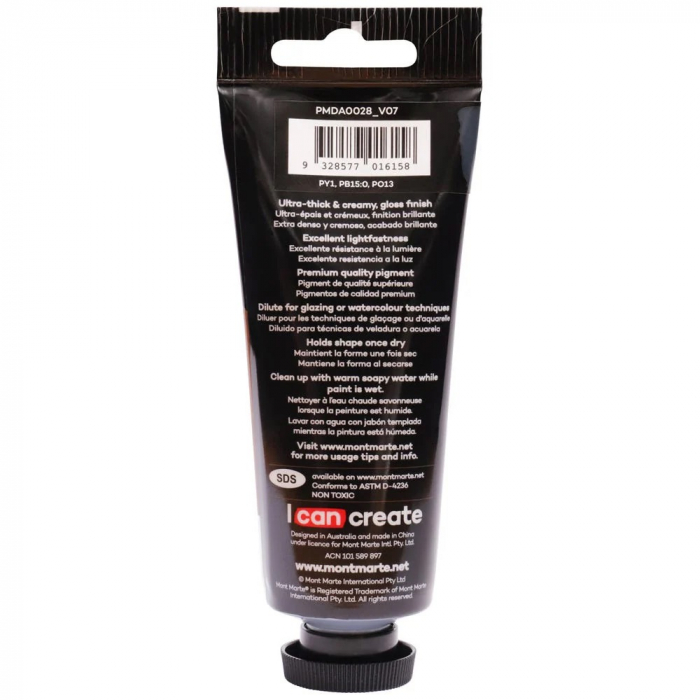 PMDA0028 Vopsea acrilicǎ Dimension Mont Marte 75ml - Terre Verte [3]