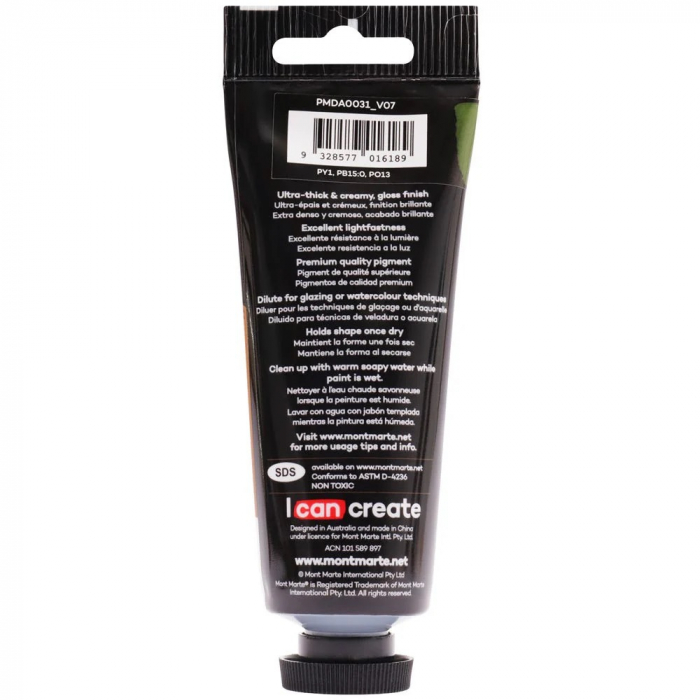 PMDA0031 Vopsea acrilicǎ Dimension Mont Marte 75ml - Olive Green [3]