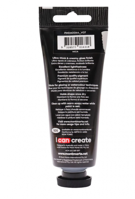 PMDA0044 Vopsea acrilică Mont Marte Dimension Pearl White 75ml [3]