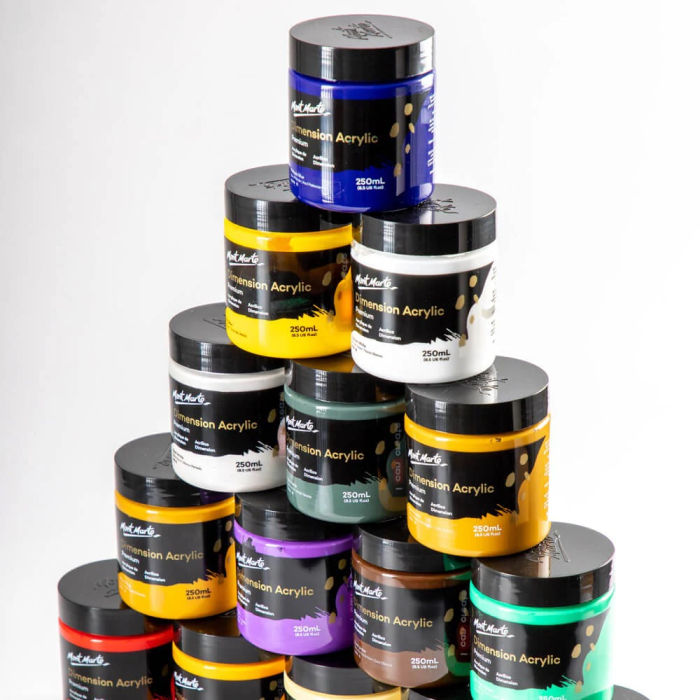 PMDA2502 Vopsea acrilicǎ Dimension Mont Marte 250ml - Zinc White [5]