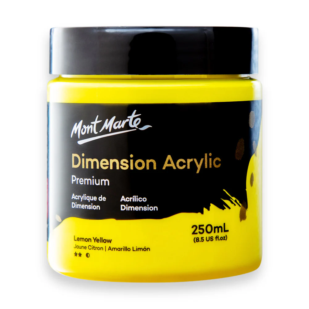 PMDA2505 Vopsea acrilicǎ Mont Marte Dimension 250ml - Lemon Yellow [4]