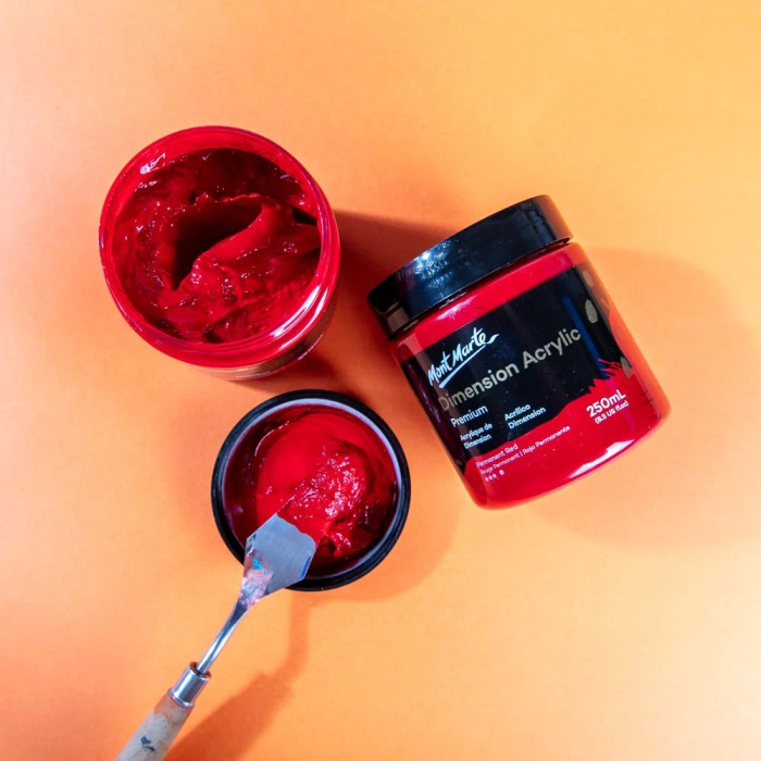 PMDA2511 Vopsea acrilică Mont Marte Dimension 250ml  - Permanent Red [5]