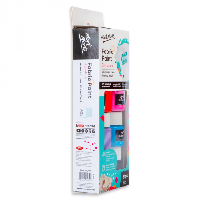 PMHS0022 Set vopsele pentru textile Mont Marte 8x20ml [5]