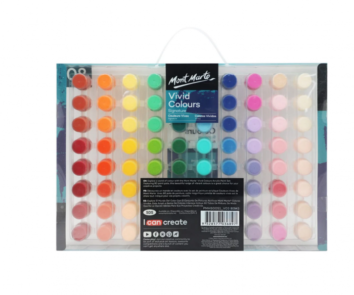 PMHS0051 Set vopsea acrilică Mont Marte 80 x 3.5ml () [3]