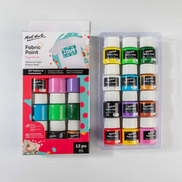 PMHS0076 Set vopsele pentru textil Mont Marte 12x20ml [2]
