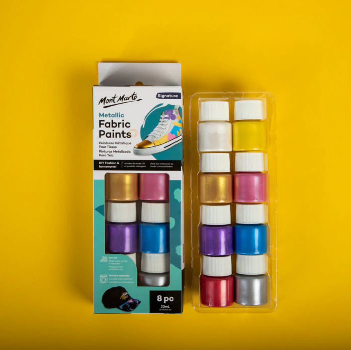 PMHS0083 Vopsea metalică textile Mont Marte Set 8buc x 20ml [5]