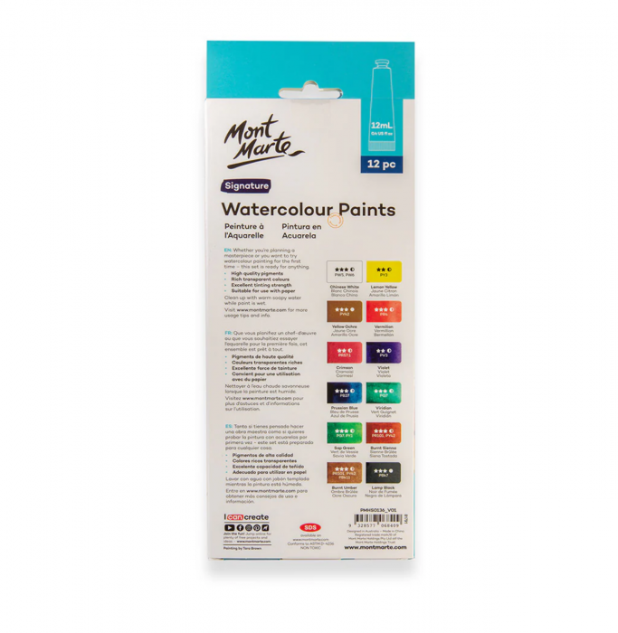 PMHS0136 Acuarele Mont Marte set 12buc x 12ml [6]