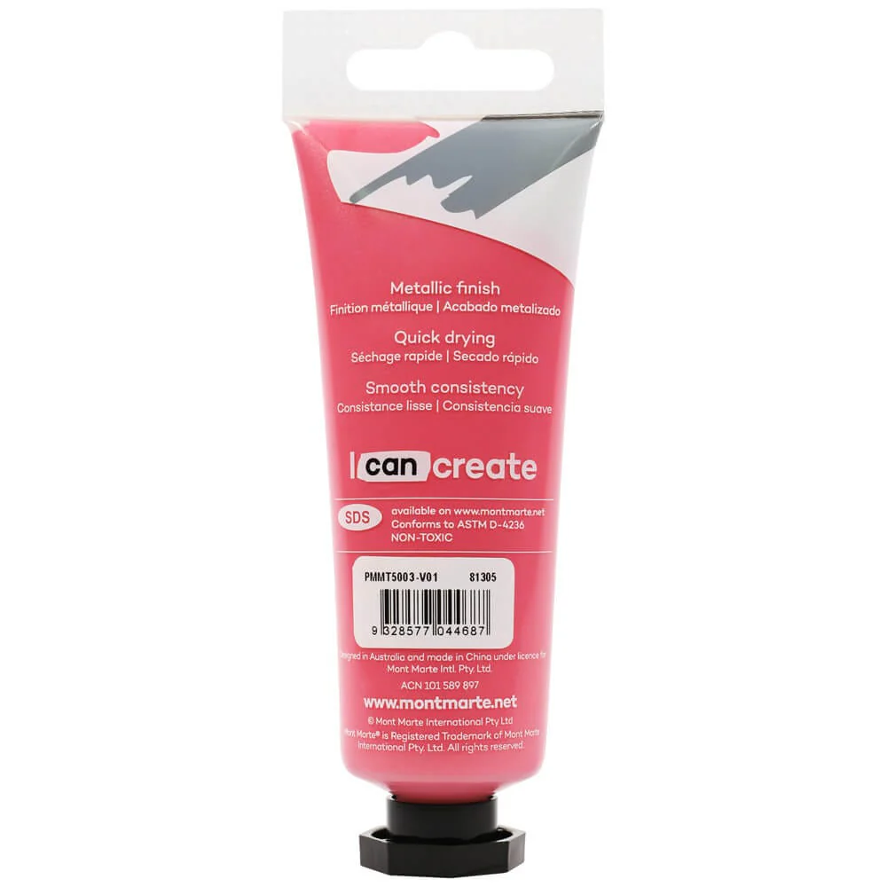 Vopsea acrilica Metallic Mont Marte 50ml - Magenta [2]