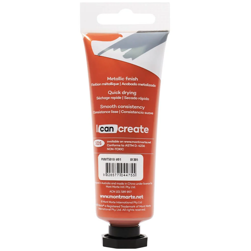 PMMT5010 Vopsea acrilică Metallic Mont Marte 50ml - Copper [2]