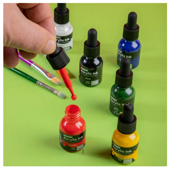 PMNK0001 Tuș acrilic 6buc x 20ml Mont Marte [5]