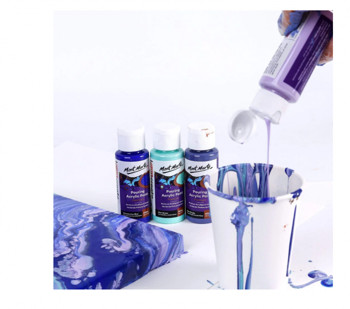 PMPP4202 Vopsea acrilică pouring Mont Marte Set 4 buc x 60ml Ethereal [2]