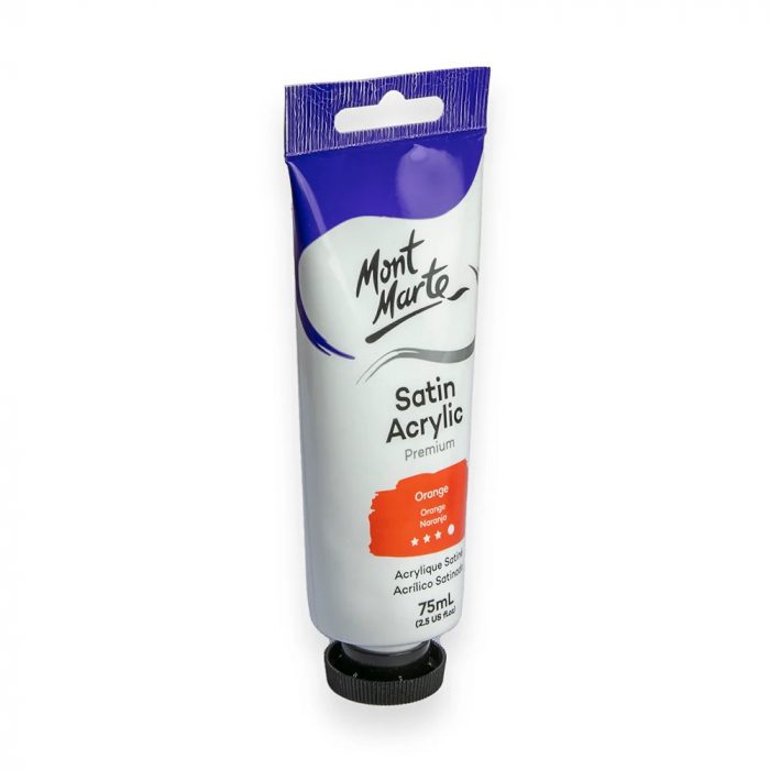 PMSA7506 Vopsea acrilică satin Mont Marte 75ml - Orange [4]