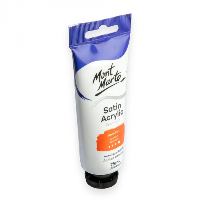 PMSA7507 Vopsea acrilică satin Mont Marte 75ml - Vermillion [2]