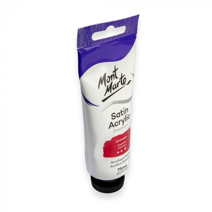 PMSA7510 Vopsea acrilică satin Mont Marte 75ml - Crimson Red [6]