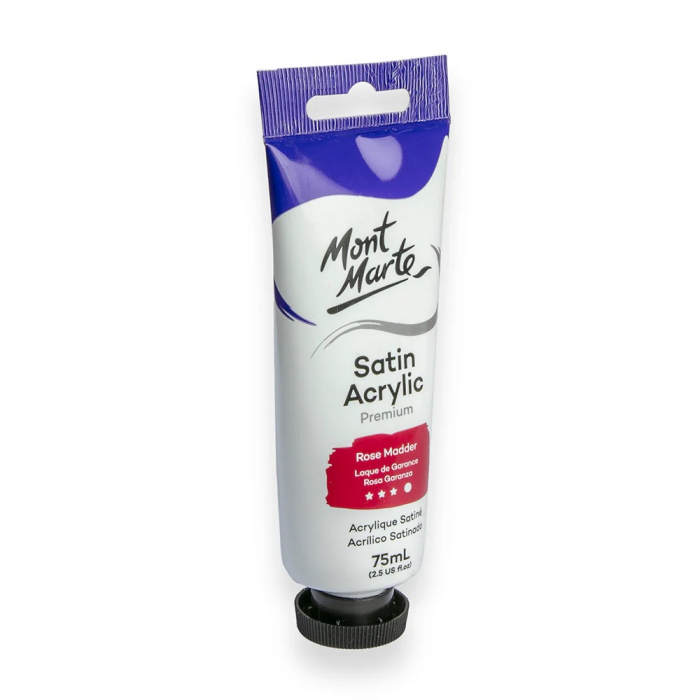 PMSA7511 Vopsea acrilică satin Mont Marte 75ml - Rose Madder [4]